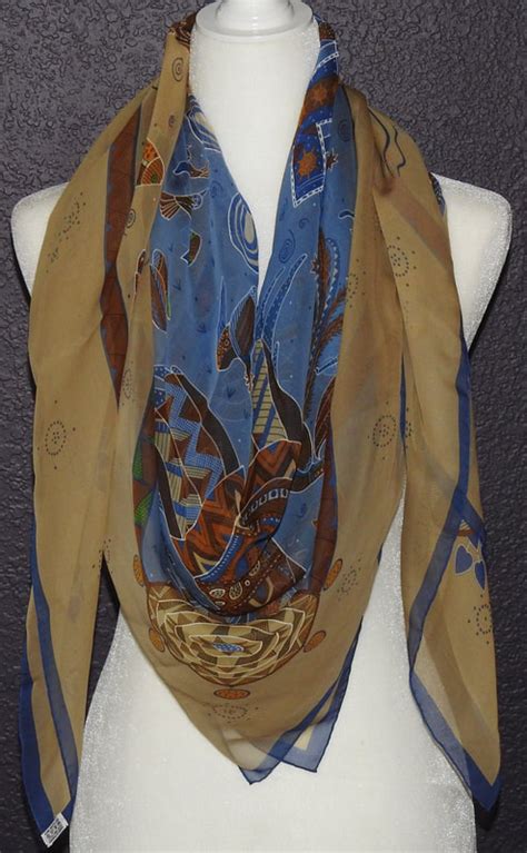 hermes reve d'australie|Hermes Reve d'Australie 140cm Mousseline Shawl for sale.